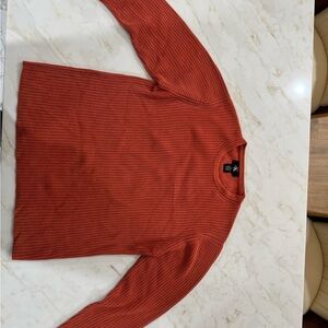 Calvin Klein Men's Crewneck Sweater in Burnt Orange